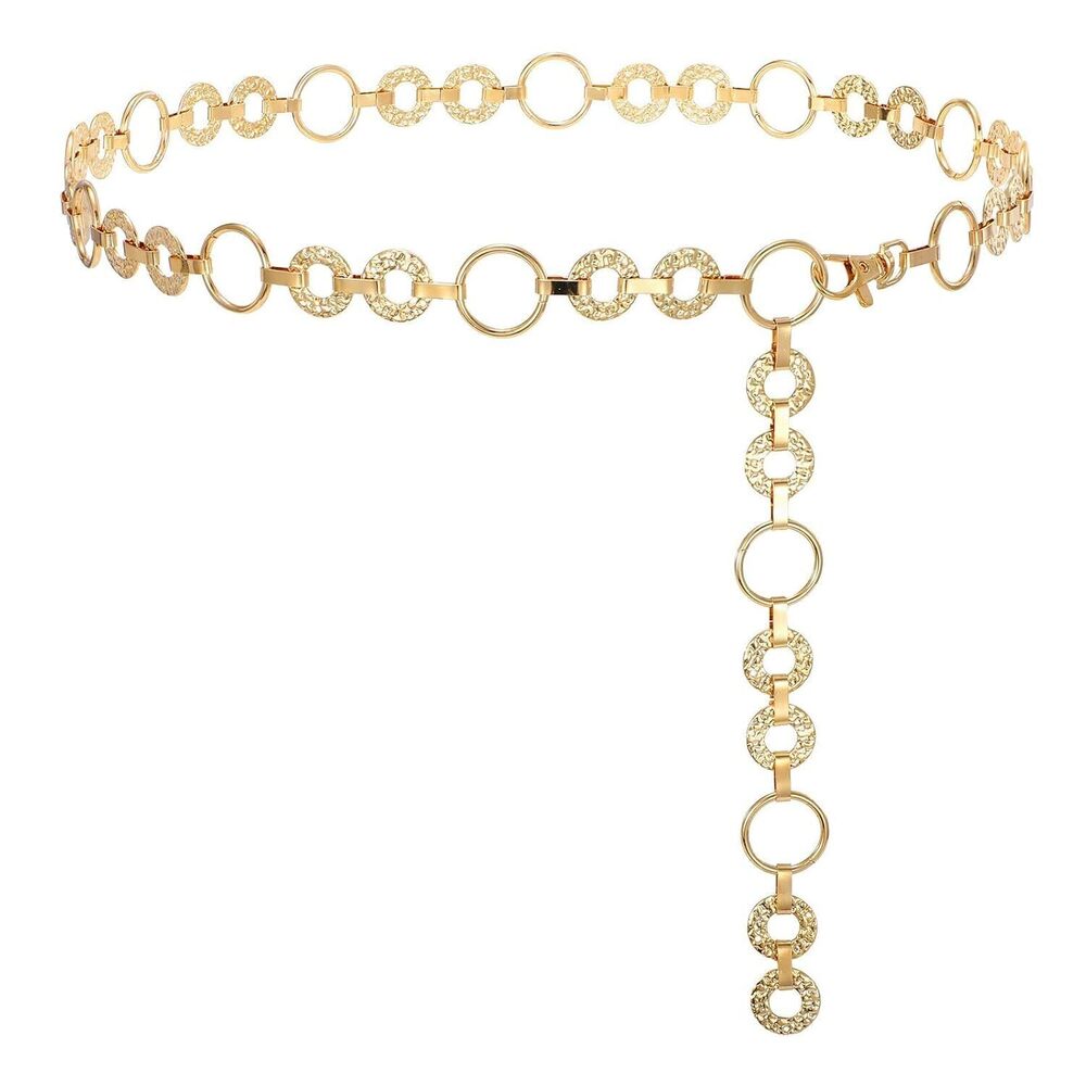 Metal Waist Chain Belt Women Adjustable Body Link Belts Ladies Fashion